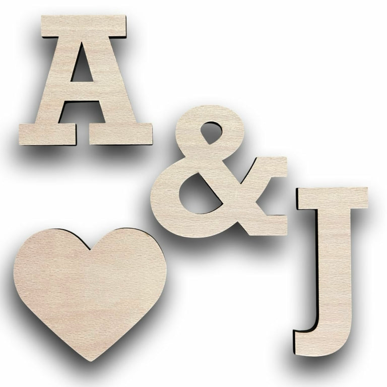 Lettres en bois de hêtre personnalisées