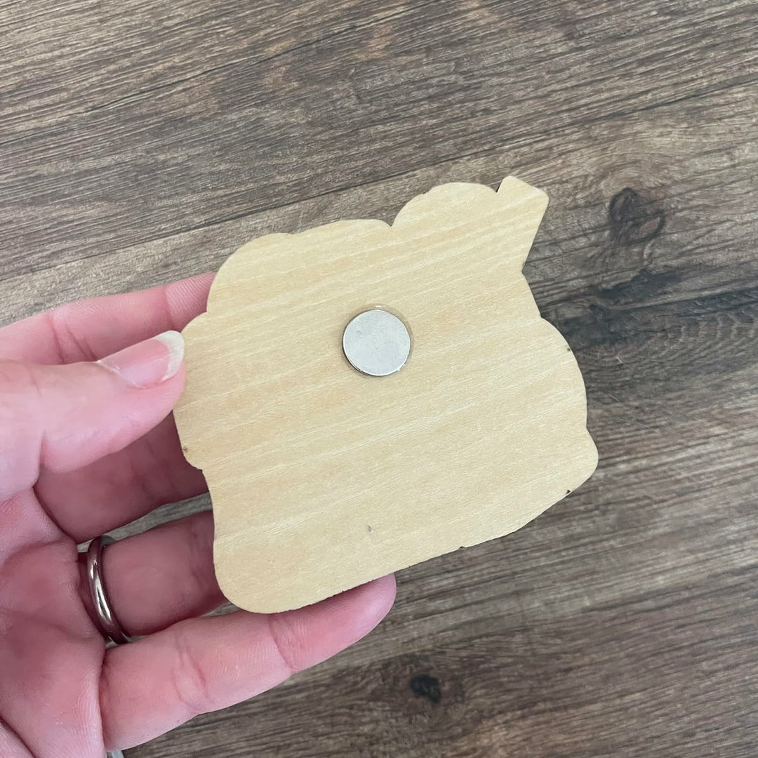 Magnet en bois merci maîtresse, cadeau maitresse fin d'année