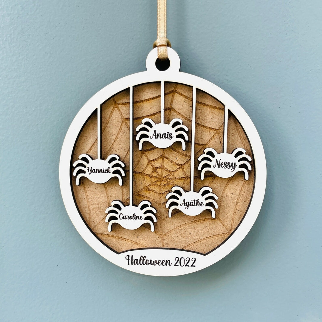 Décoration en bois pour Halloween en relief