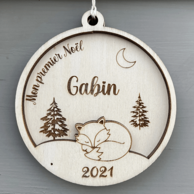 Boule de noël personnalisée premier Noël de bébé