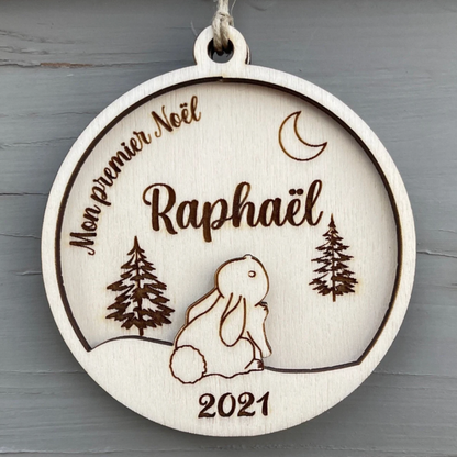 Boule de noël personnalisée premier Noël de bébé