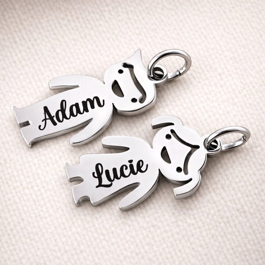 Breloque enfant personnalisée pour porte clé