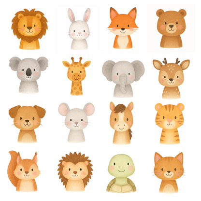 Pochon personnalisé enfant – sac goûter, trousse crèche, rangement prénom et animal au choix, cadeau naissance fille garçon