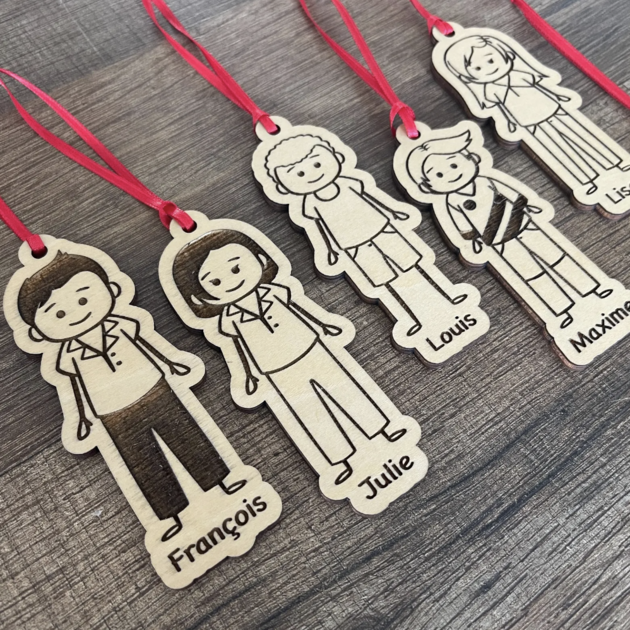 Décorations de Noël en Bois Personnalisées pour Sapin : une alternative originale aux boules de Noël classiques