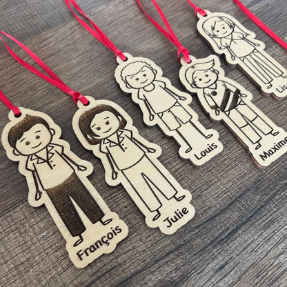 Décorations de Noël en Bois Personnalisées pour Sapin : une alternative originale aux boules de Noël classiques