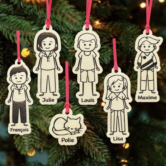 Décorations de Noël en Bois Personnalisées pour Sapin : une alternative originale aux boules de Noël classiques