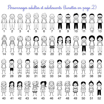 Boule de noël personnalisée famille en bois