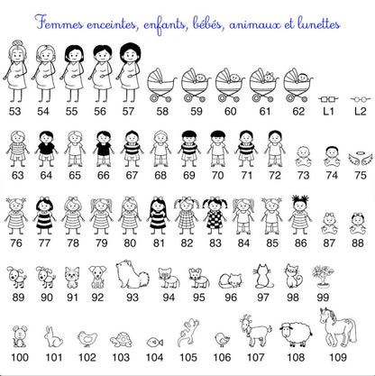 Boule de noël personnalisée famille en bois