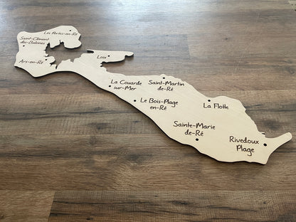 Décoration Murale Île de Ré en Bois