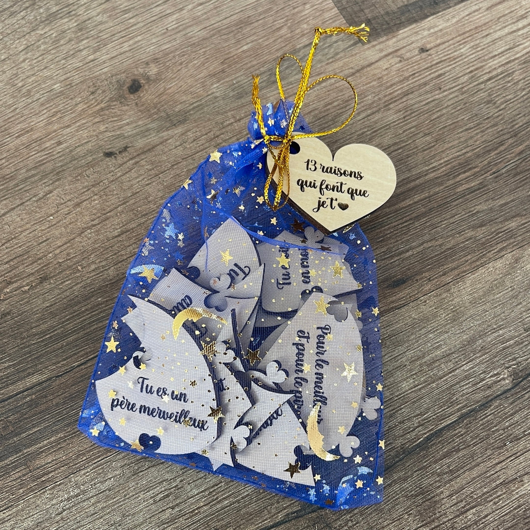 Puzzle en Bois en Forme de Cœur Personnalisé