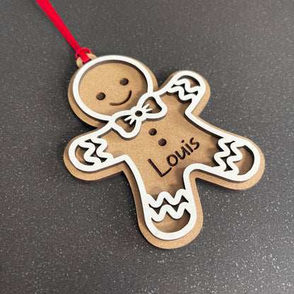 Décoration de sapin de Noël en bonhomme de pain d’épice