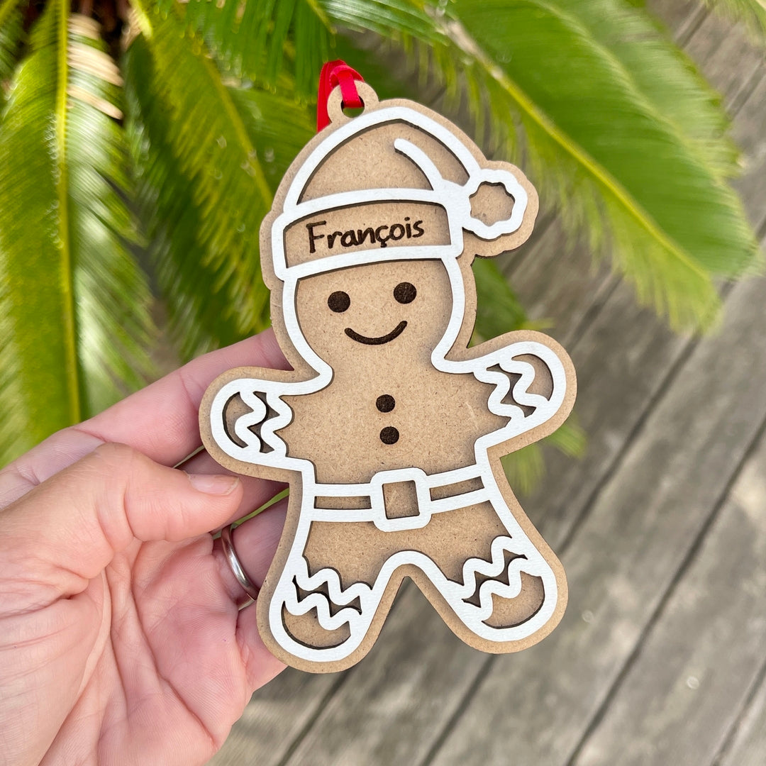 Décoration de sapin de Noël en bonhomme de pain d’épice