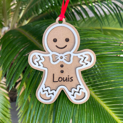 Décoration de sapin de Noël en bonhomme de pain d’épice