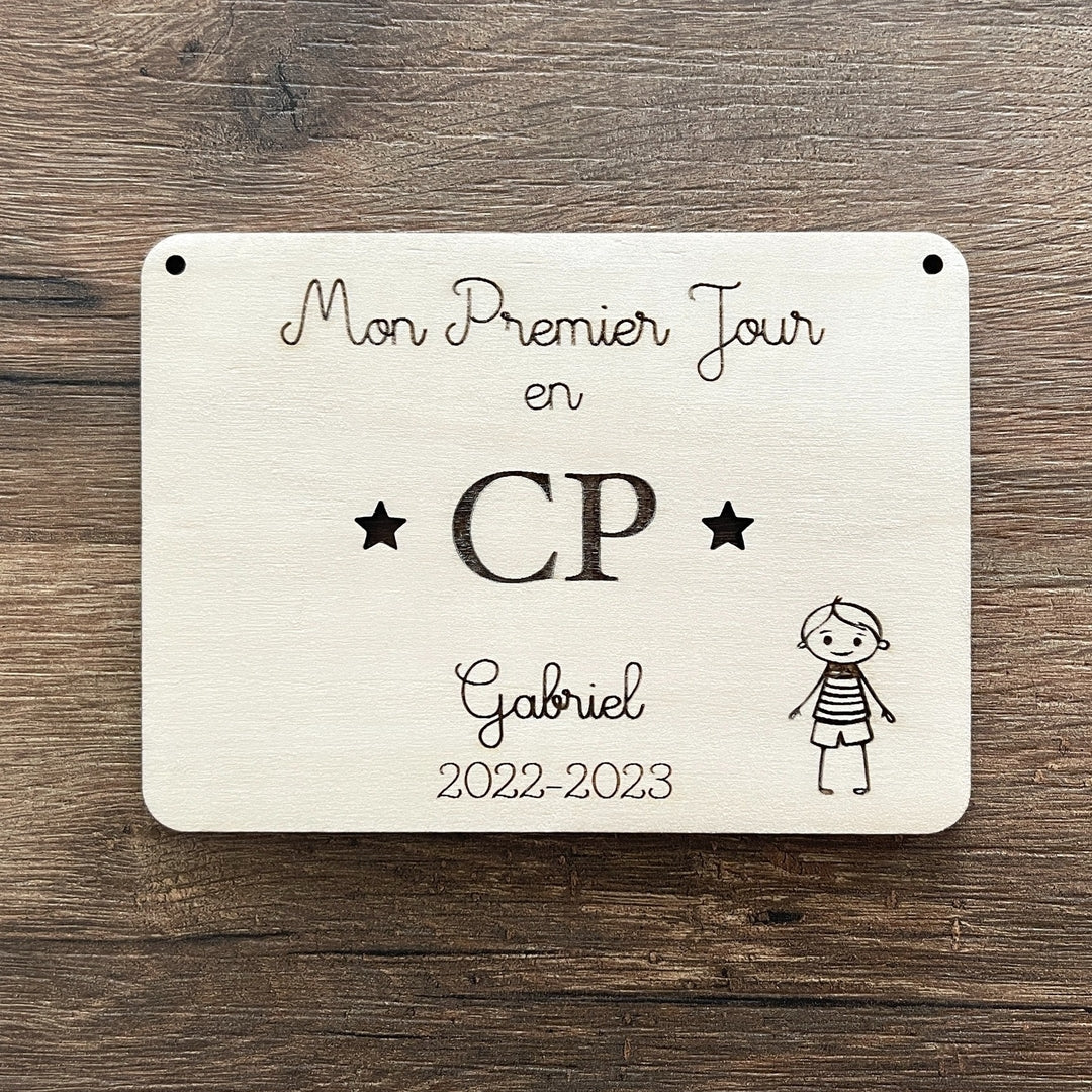 Pancarte ou carte étape mon premier jour chez nounou