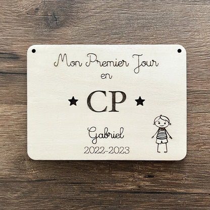 Pancarte ou carte étape mon premier jour chez nounou