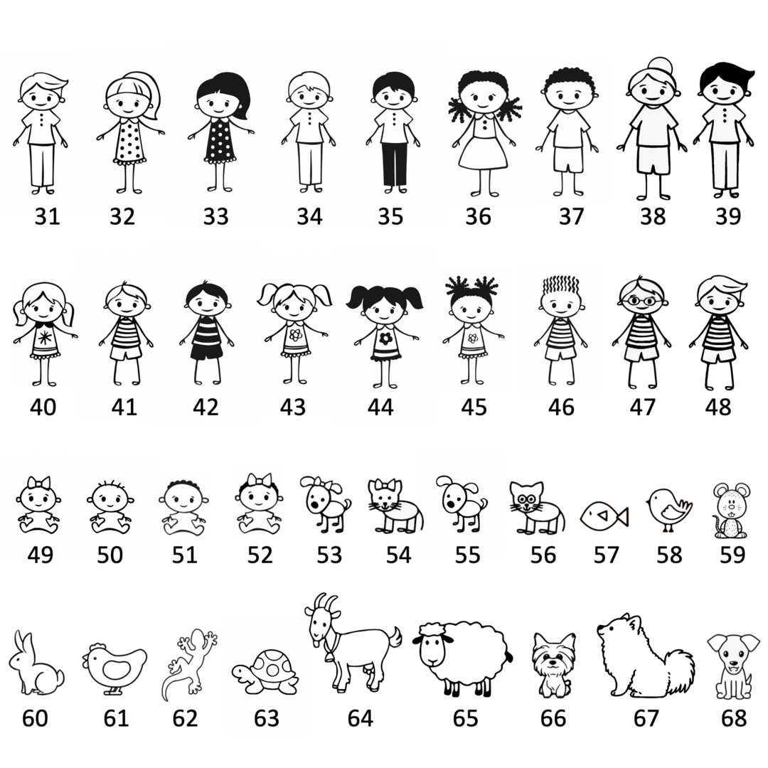 Porte clé personnalisé famille avec décor mer ou autre