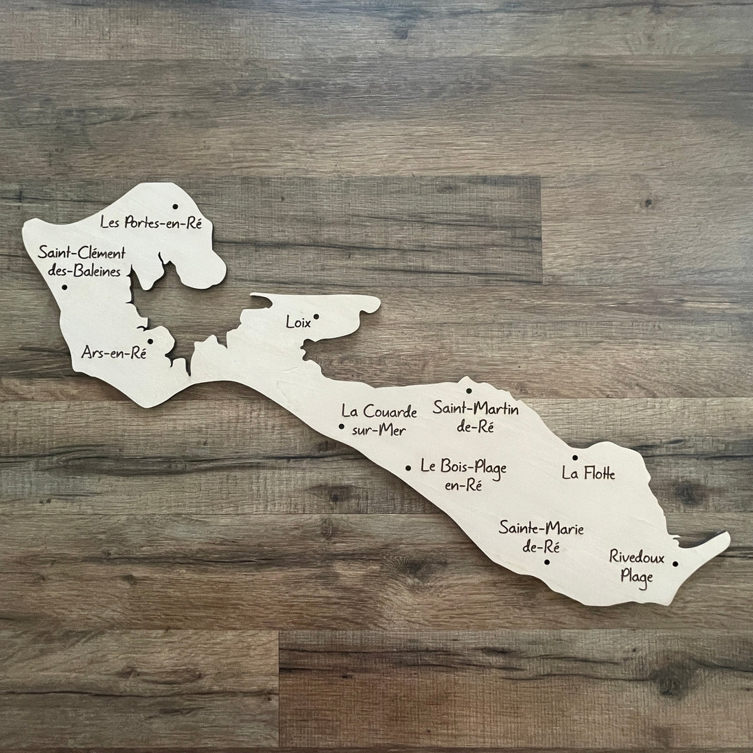 Décoration Murale Île de Ré en Bois