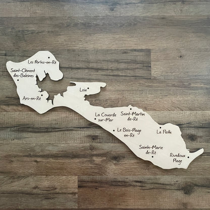 Décoration Murale Île de Ré en Bois