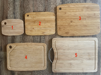 Planche en bambou personnalisée