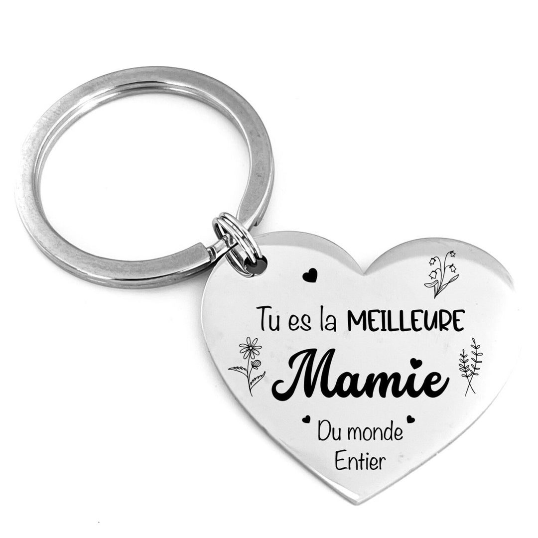 Porte clé personnalisé meilleure Mamie, idée cadeau pour la fête des grands mères