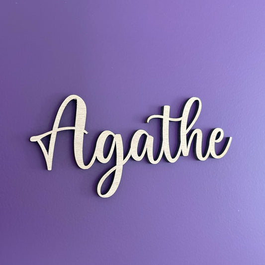 Prénom en bois à personnaliser, décoration porte ou mur chambre d'enfant ou bébé