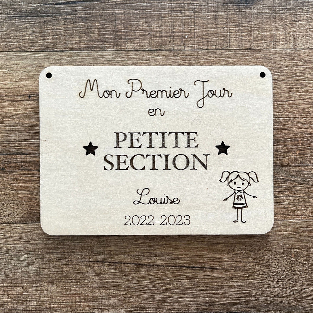 Pancarte ou carte étape mon premier jour chez nounou