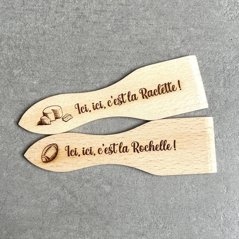 Spatule à raclette personnalisée