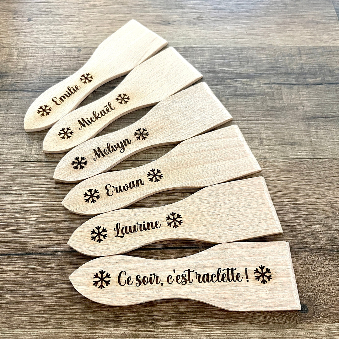 Spatule à raclette personnalisée