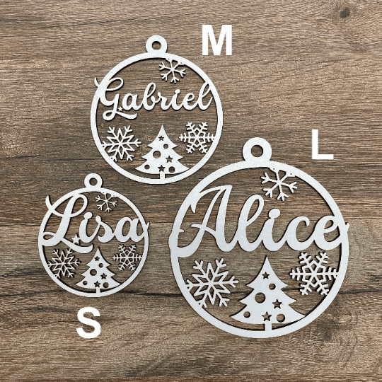 Boule de noël personnalisée prénom